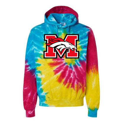 Unisex Tie-Dyed Hooded Sweatshirt Adult and Youth